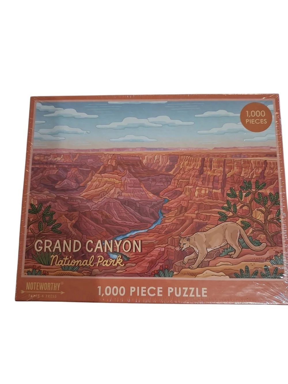 Grand Canyon National Park 1,000 Piece Puzzle - Desert Orange & Blue
